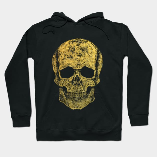 Cool skull, gold skull mask face Hoodie by Collagedream